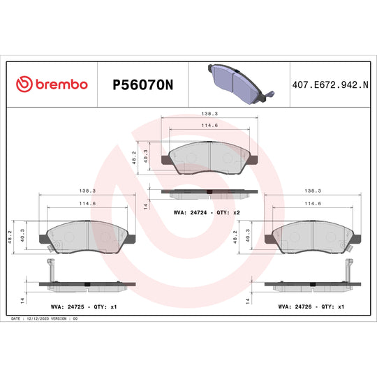 KT00061 Brembo Disc Brake Kit Brembo Brake Canada
