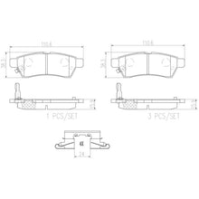 Load image into Gallery viewer, P56077N Brembo PRIME Ceramic Disc Brake Pad Set Brembo Brake Canada
