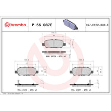 Load image into Gallery viewer, P56087E Brembo Beyond EV Pad Set Brembo Brake Canada