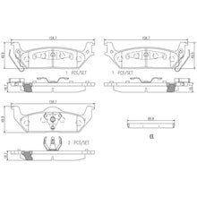 Load image into Gallery viewer, P56091N Brembo PRIME Ceramic Disc Brake Pad Set Brembo Brake Canada