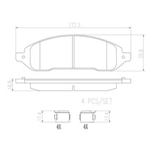 Load image into Gallery viewer, P56092N Brembo PRIME Ceramic Disc Brake Pad Set Brembo Brake Canada
