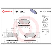 Load image into Gallery viewer, P56106NX Brembo XTRA Ceramic Disc Brake Pad Set Brembo Brake Canada