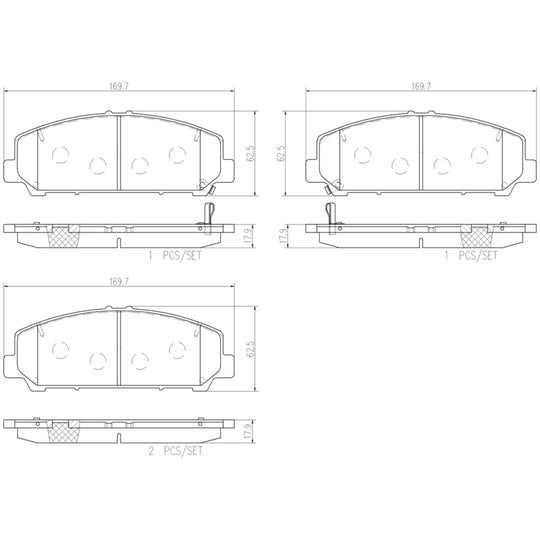 P56109N Brembo PRIME Ceramic Disc Brake Pad Set Brembo Brake Canada
