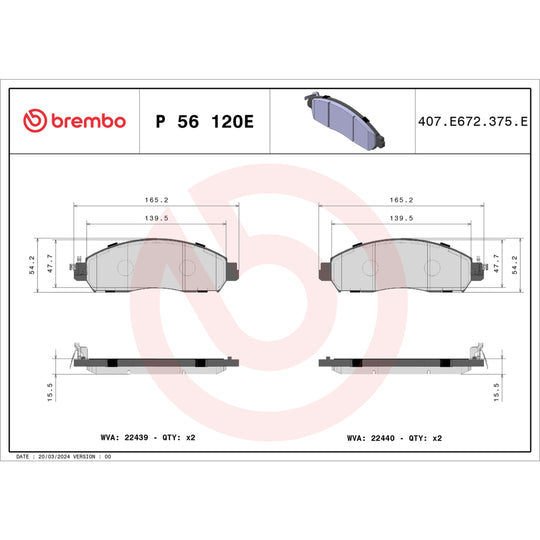 KT08018 Brembo Beyond EV Disc Brake Pad Kit Brembo Brake Canada