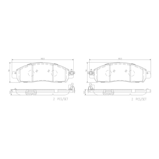 P56120N Brembo PRIME Ceramic Disc Brake Pad Set Brembo Brake Canada