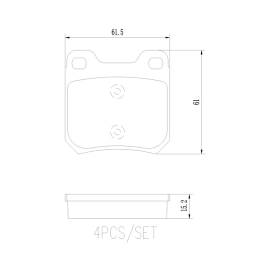 P59014N Brembo PRIME Ceramic Disc Brake Pad Set Brembo Brake Canada