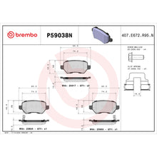 Load image into Gallery viewer, P59038N Brembo PRIME Ceramic Disc Brake Pad Set Brembo Brake Canada