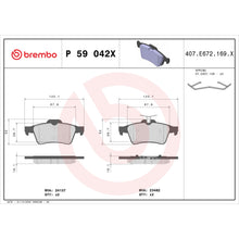 Load image into Gallery viewer, P59042X Brembo XTRA Low-Met Disc Brake Pad Set Brembo Brake Canada
