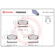 Load image into Gallery viewer, P59055NX Brembo XTRA Ceramic Disc Brake Pad Set Brembo Brake Canada
