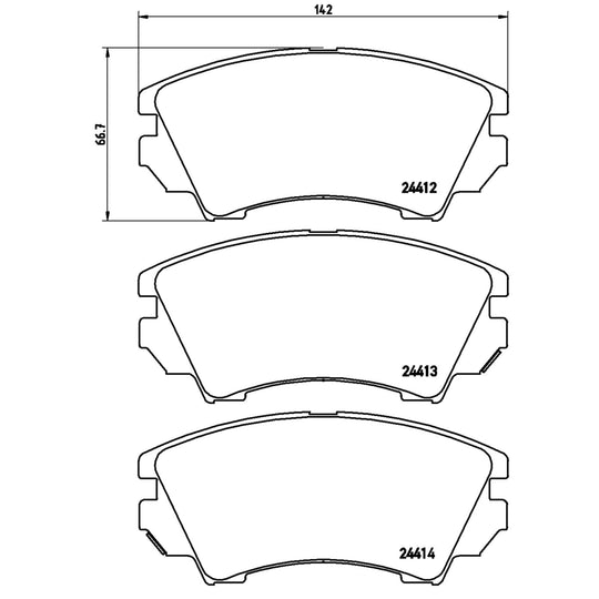 P59055X Brembo XTRA Low-Met Disc Brake Pad Set Brembo Brake Canada