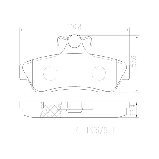 P59056N Brembo PRIME Ceramic Disc Brake Pad Set Brembo Brake Canada