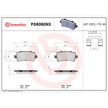 Load image into Gallery viewer, P59060NX Brembo XTRA Ceramic Disc Brake Pad Set Brembo Brake Canada