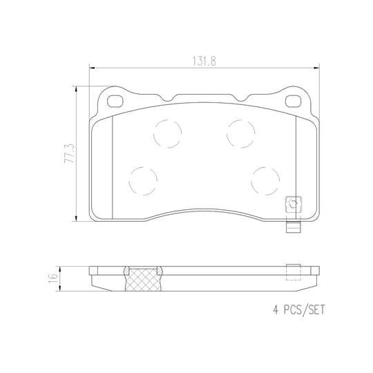 P59079N Brembo PRIME Ceramic Disc Brake Pad Set Brembo Brake Canada