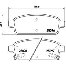 Load image into Gallery viewer, P59080X Brembo XTRA Low-Met Disc Brake Pad Set Brembo Brake Canada