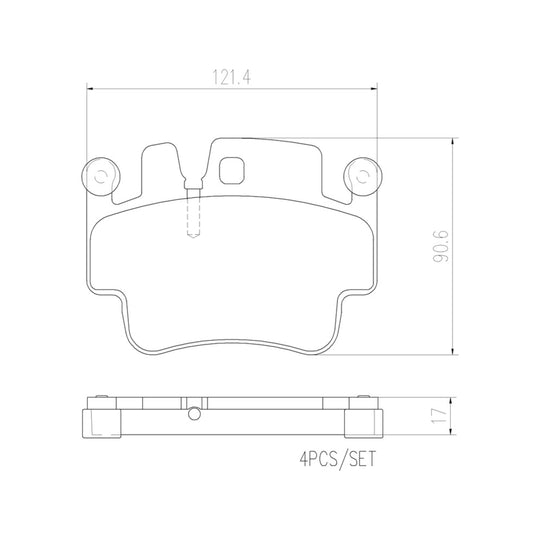 P65009N Brembo PRIME Ceramic Disc Brake Pad Set Brembo Brake Canada