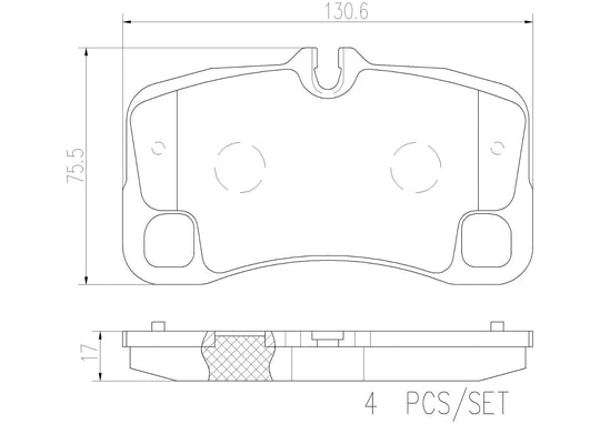 P65012N Brembo PRIME Ceramic Disc Brake Pad Set Brembo Brake Canada