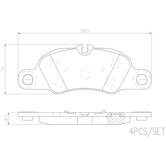 P65019N Brembo PRIME Ceramic Disc Brake Pad Set Brembo Brake Canada