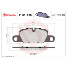 Load image into Gallery viewer, P65020 Brembo Premium Low-Met OE Equivalent Pad Brembo Brake Canada