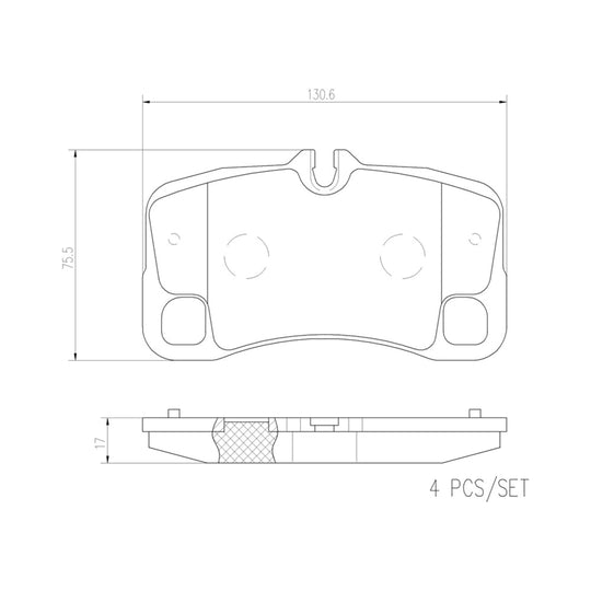 P65022N Brembo PRIME Ceramic Disc Brake Pad Set Brembo Brake Canada