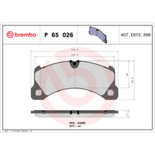 Load image into Gallery viewer, P65026 Brembo Premium Low-Met OE Equivalent Pad Brembo Brake Canada