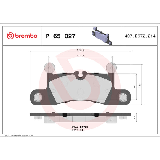 KT04003 Brembo Low-Met Brake Pad and UV Coated PVT  Brake Disc Kit Brembo Brake Canada