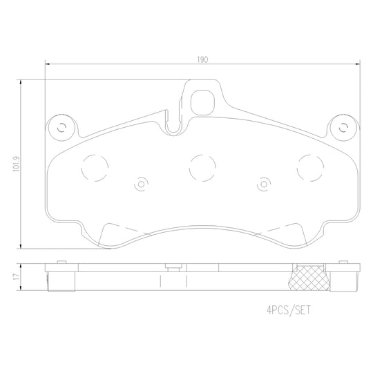 P65032N Brembo PRIME Ceramic Disc Brake Pad Set Brembo Brake Canada