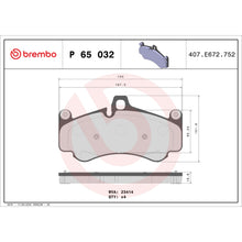 Load image into Gallery viewer, P65032 Brembo Premium Low-Met OE Equivalent Pad Brembo Brake Canada