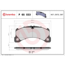 Charger l'image dans la galerie, P65033 Brembo Premium Low-Met OE Equivalent Pad Brembo Brake Canada