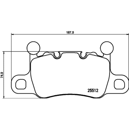 P65038 Brembo Premium Low-Met OE Equivalent Pad Brembo Brake Canada