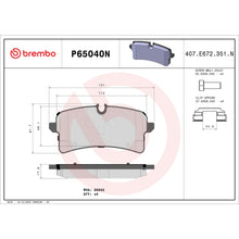 Load image into Gallery viewer, P65040N Brembo PRIME Ceramic Disc Brake Pad Set Brembo Brake Canada