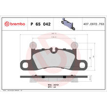 Charger l'image dans la galerie, P65042 Brembo Premium Low-Met OE Equivalent Pad Brembo Brake Canada