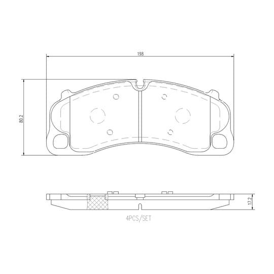 P65045N Brembo PRIME Ceramic Disc Brake Pad Set Brembo Brake Canada