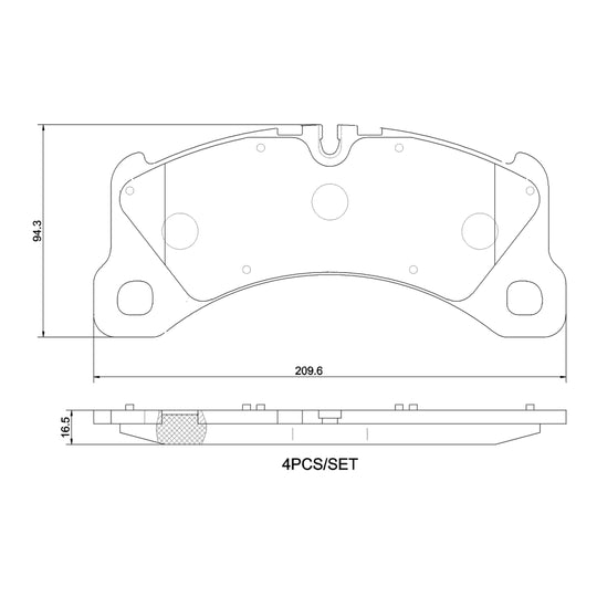 P65047N Brembo PRIME Ceramic Disc Brake Pad Set Brembo Brake Canada