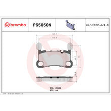 Load image into Gallery viewer, P65050N Brembo PRIME Ceramic Disc Brake Pad Set Brembo Brake Canada
