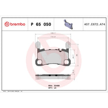 Load image into Gallery viewer, P65050 Brembo Premium Low-Met OE Equivalent Pad Brembo Brake Canada