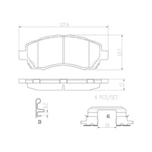 Load image into Gallery viewer, P78009N Brembo PRIME Ceramic Disc Brake Pad Set Brembo Brake Canada
