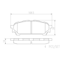 Load image into Gallery viewer, P78014N Brembo PRIME Ceramic Disc Brake Pad Set Brembo Brake Canada