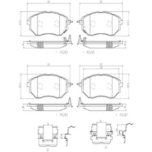Load image into Gallery viewer, P78017N Brembo PRIME Ceramic Disc Brake Pad Set Brembo Brake Canada