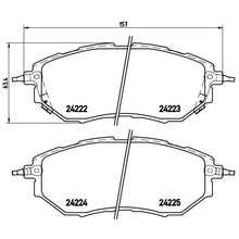 Load image into Gallery viewer, P78017X Brembo XTRA Low-Met Disc Brake Pad Set Brembo Brake Canada