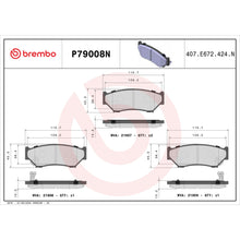 Charger l'image dans la galerie, P79008N Brembo PRIME Ceramic Disc Brake Pad Set Brembo Brake Canada