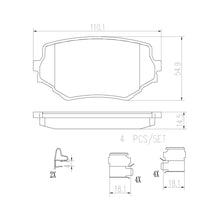 Load image into Gallery viewer, P79009N Brembo PRIME Ceramic Disc Brake Pad Set Brembo Brake Canada
