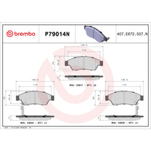 Load image into Gallery viewer, P79014N Brembo PRIME Ceramic Disc Brake Pad Set Brembo Brake Canada