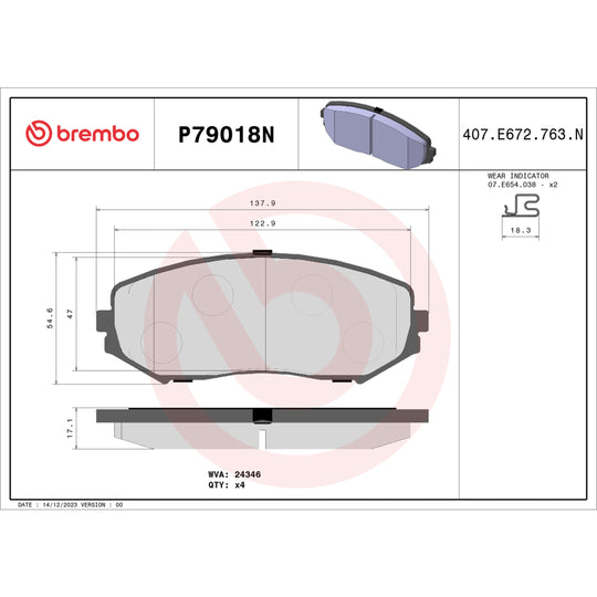 KT00A31 Brembo Disc Brake Kit Brembo Brake Canada