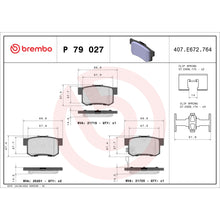 Load image into Gallery viewer, P79027 Brembo Premium Low-Met OE Equivalent Pad Brembo Brake Canada