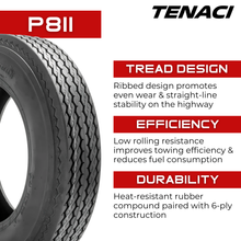 Load image into Gallery viewer, TEN48012-P811 4.80-12 6PR Tenaci Journey P811 Trailer Tenaci Journey Tires Canada