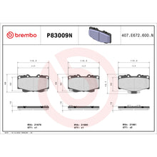Charger l'image dans la galerie, P83009N Brembo PRIME Ceramic Disc Brake Pad Set Brembo Brake Canada