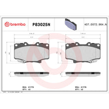 Load image into Gallery viewer, P83025N Brembo PRIME Ceramic Disc Brake Pad Set Brembo Brake Canada