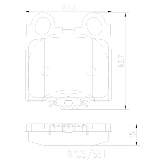 P83045N Brembo PRIME Ceramic Disc Brake Pad Set Brembo Brake Canada
