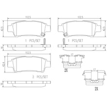 Load image into Gallery viewer, P83056N Brembo PRIME Ceramic Disc Brake Pad Set Brembo Brake Canada