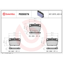 Load image into Gallery viewer, P83057N Brembo PRIME Ceramic Disc Brake Pad Set Brembo Brake Canada